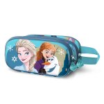 Trousse double 3d - disney la reine des neiges 2 (frozen) lovely - turquoise - taille unique
