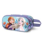 Trousse double 3d - disney la reine des neiges 2 (frozen) spring - bleu - taille unique