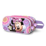 Trousse double 3d voyage avion - marvel minnie mouse cat - lilas - 40x20x25cm
