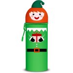 Trousse ecole 2 en 1 en silicone souple kawaii, porte - plume, fermeture eclair en silicone, pochette ...