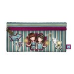 Trousse d'�colier gorjuss fireworks bordeaux (22 x 11 x 1. 5 cm)