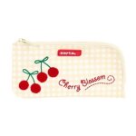 Trousse d'�colier - safta - cherry beige - polyester 300d - 23 x 11 x 1 cm - zipp�e