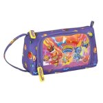 Trousse d'�colier superthings guardians of kazoom violet jaune (20 x 11 x 8. 5 cm)
