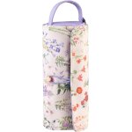 Trousse enroulable botanical wild flowers - 20, 5 x 8, 5 x 8, 5 cm, pour crayons de couleur, pinceaux, ...