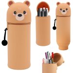 Trousse extensible en silicone, fournitures de bureau et scolaires, fourniture scolaire kawaii sac rangement ...