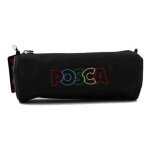 Trousse - pour feutres marqueurs posca - noir - ronde - 20 x 7, 5 cm