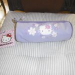 Trousse fourre tout rond 22x7cm hello kitty violet alpa