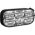 Trousse funky ski hipster homme hibou, grande capacit grande pochette porte - stylo
