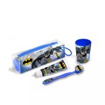 Trousse gobelet, brosse a dents et dentifrice batman