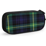 Trousse jupe tartan, grande capacit� grande pochette porte - stylo fournitures scolaires papeterie organisateu ...