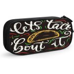 Trousse let taco bout it, grande capacit, grande pochette, porte - stylo, fournitures scolaires, papeterie, ...