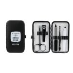 Promotion ! trousse manucure 'messages' noir (je ne suis pas une m�ga star . . . . ) - 11x6x2 cm (5 outils) ...