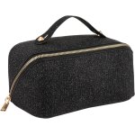 Trousse de maquillage de voyage de grande capacité, trousse de maquillage plate avec poignée et compartiment, ... Trousse de maquillage de voyage de grande capacité, trousse de maquillage plate avec poignée et compartiment, ...