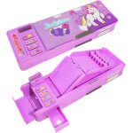 Trousse multifonction pliable pour filles et garons, joli organisateur de stylos de dessin anim (rose ...