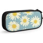 Trousse de papeterie durable pliable pour l'�cole ou le bureau - grande capacit� - motif floral bleu ...