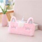Trousse peluche licorne, kawaii pour filles, porte - crayon d'école, etui mignon - type pink #a Trousse peluche licorne, kawaii pour filles, porte - crayon d'école, etui mignon - type pink #a
