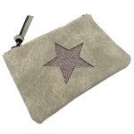 Promotion ! trousse plate 'une etoile est n�e' vert - 17x12x1 cm