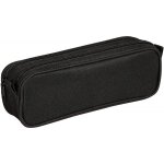 Trousse rectangulaire 2 compartiments 23 x 7 x 8 cm noir clairefontaine