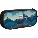 Trousse rose mari�e beige mariage, grande capacit� grande pochette porte - stylo