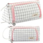 Trousse scolaire avec 3 compartiments, trousse crayon grande capacit�, trousse ecole fille, plumier garcon, ...