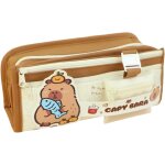 Trousse scolaire capybara poisson marron trousse kawaii trousse crayon etui a crayons grande capacit� ...
