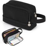 Trousse scolaire, trousse a crayons grande capacit avec 3 compartiments pour fille garcon, portable ...