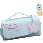 Trousse scolaire en oxford de grande capacit� avec poign�e, grand etui a crayons a 3 compartiments imperm�able ...