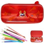 Trousse scolaire tiger, grande capacit� 2 compartiments, trousse cadeau enfant, imperm�able, fermeture ...