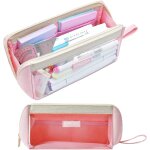 Trousse scolaire transparente, rentre scolaire, fourniture scolaire, grande trousse scolaire, trousse ...
