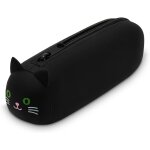 Trousse en silicone avec oreilles de chat mignonnes - sac en silicone souple - porte - stylo - pour fille ...