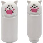 Trousse silicone scolaire trousse ecole 2 en 1 en silicone souple trousse a stylos r�tractable en silicone ...