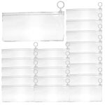 Trousse transparente en pvc résistant, fermeture eclair lisse, grande capacité, polyvalente pour fournitures ... Trousse transparente en pvc résistant, fermeture eclair lisse, grande capacité, polyvalente pour fournitures ...