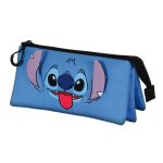 Trousse triple - disney lilo et stitch cool - bleu - taille unique