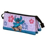 Trousse triple - disney lilo et stitch skate - lilas - taille unique