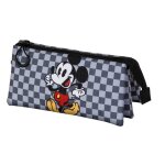 Trousse triple - disney mickey mouse move - gris - taille unique