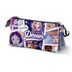 Trousse triple - disney princesses disney comic - multicolore - taille unique