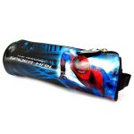 Trousse tube 'spiderman' bleu rouge noir