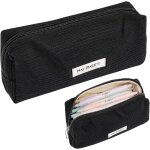 Trousse en velours ctel, plumier scolaire, petite poche crayon case couleur unie filles garcon pencil ...