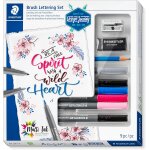 Trust - brush lettering 61 371 - 1 design journey lot de 9 stylos pinceaux pour lettrage au pinceau eclatant, ...