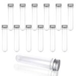 Tubes a essai en plastique transparent de 110ml, 20 pi�ces, conteneurs transparents r�utilisables pour ...