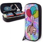 ��tui �� crayons en cuir ballon arc - en - ciel holographique pochette �� crayons grande trousse l��g��re ...