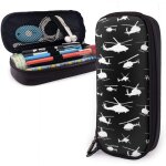 tui  crayons en cuir hlicoptre noir tui  crayons pochette  crayons tanche sac  crayons ...