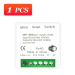 Tuya mini commutateur de lumire wifi minuterie intelligente sans fil commutateurs soutient 16a 2 voies ...