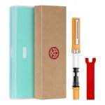 Twsbi - porte - stylo plume en rsine transparente, stylo a piston, grande capacit, stockage d'encre, ...