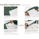 Tzf - 10 feuilles a4 film de lamination a froid holographique - feuilles de plastification lamin auto ...