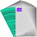 Tzf - 100 pièces pochette plastique a4 transparente, pochettes plastiques perforées a4 (0. 06 mm), format ... Tzf - 100 pièces pochette plastique a4 transparente, pochettes plastiques perforées a4 (0. 06 mm), format ...