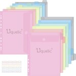 Tzf - lot de 12 pochettes perforées a4 en plastique - 6 couleurs (pochette classeur avec 11 trous) - ... Tzf - lot de 12 pochettes perforées a4 en plastique - 6 couleurs (pochette classeur avec 11 trous) - ...