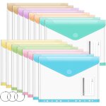 Tzf - lot de 16 pochettes perforées en plastique a4 + avec pochettes perforées, 8 pochettes assorties ... Tzf - lot de 16 pochettes perforées en plastique a4 + avec pochettes perforées, 8 pochettes assorties ...