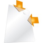 Tzf - 233700 boite de 100 pochettes coin a4 pp 012 mm assortis