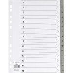 Tzf - lot de 5 intercalaires en polypropylène format a4 avec chiffres de 1 a 15 couverture complète + ... Tzf - lot de 5 intercalaires en polypropylène format a4 avec chiffres de 1 a 15 couverture complète + ...